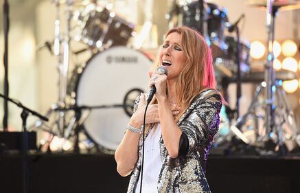 NEW YORK, NY - JULY 22: Singer Celine Dion performs on NBC's 'Today' show at Rockefeller Plaza on July 22, 2016 in New York City. (Photo by Michael Loccisano/Getty Images)