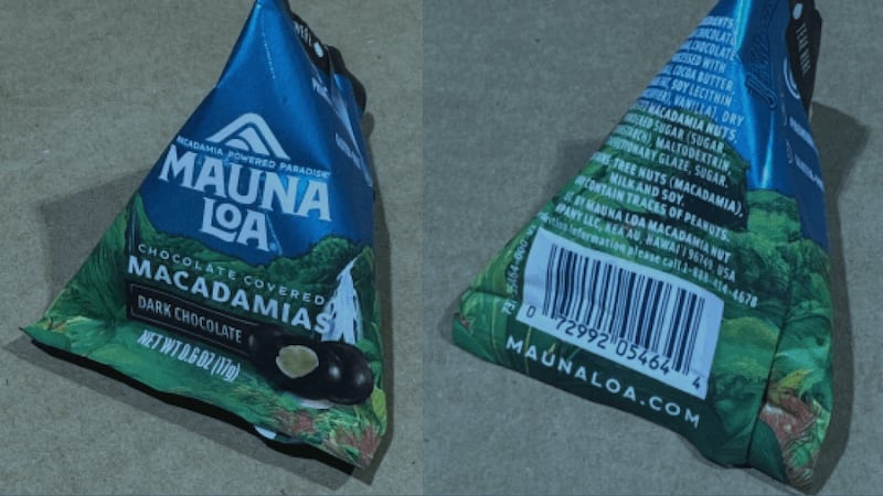 Recall alert: Mauna Loa Dark Chocolate Covered Macadamias recalled; have undeclared cashews, almonds