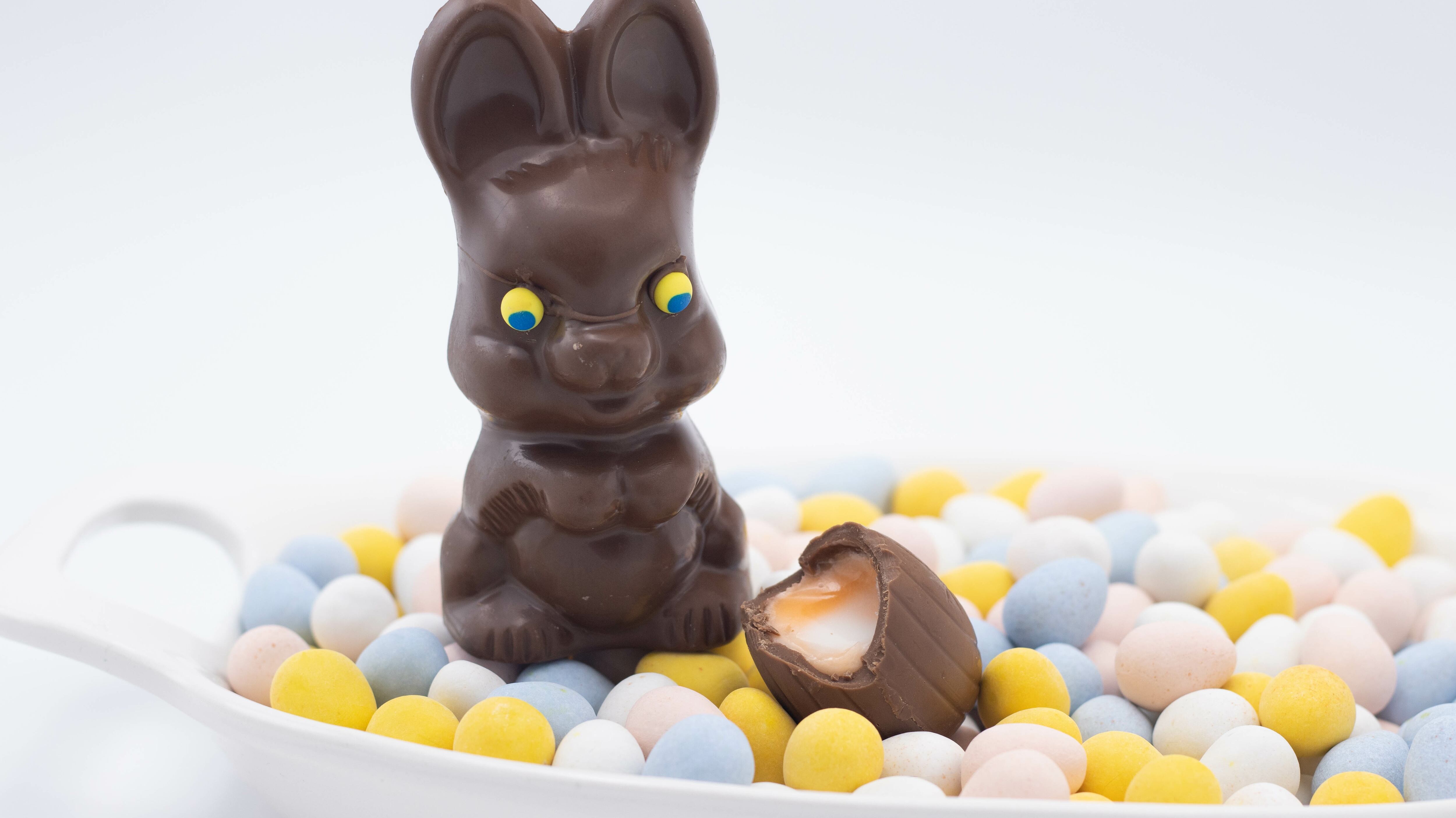 Easter candy on a platter