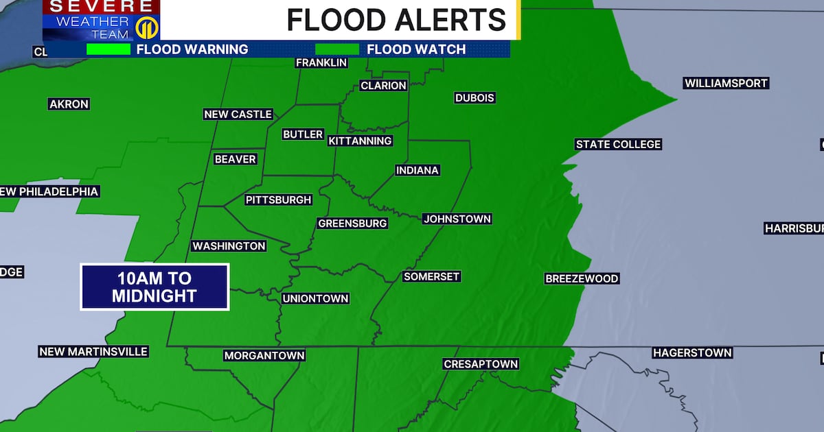 Flash flooding a concern as waves of rain continue through Sunday evening