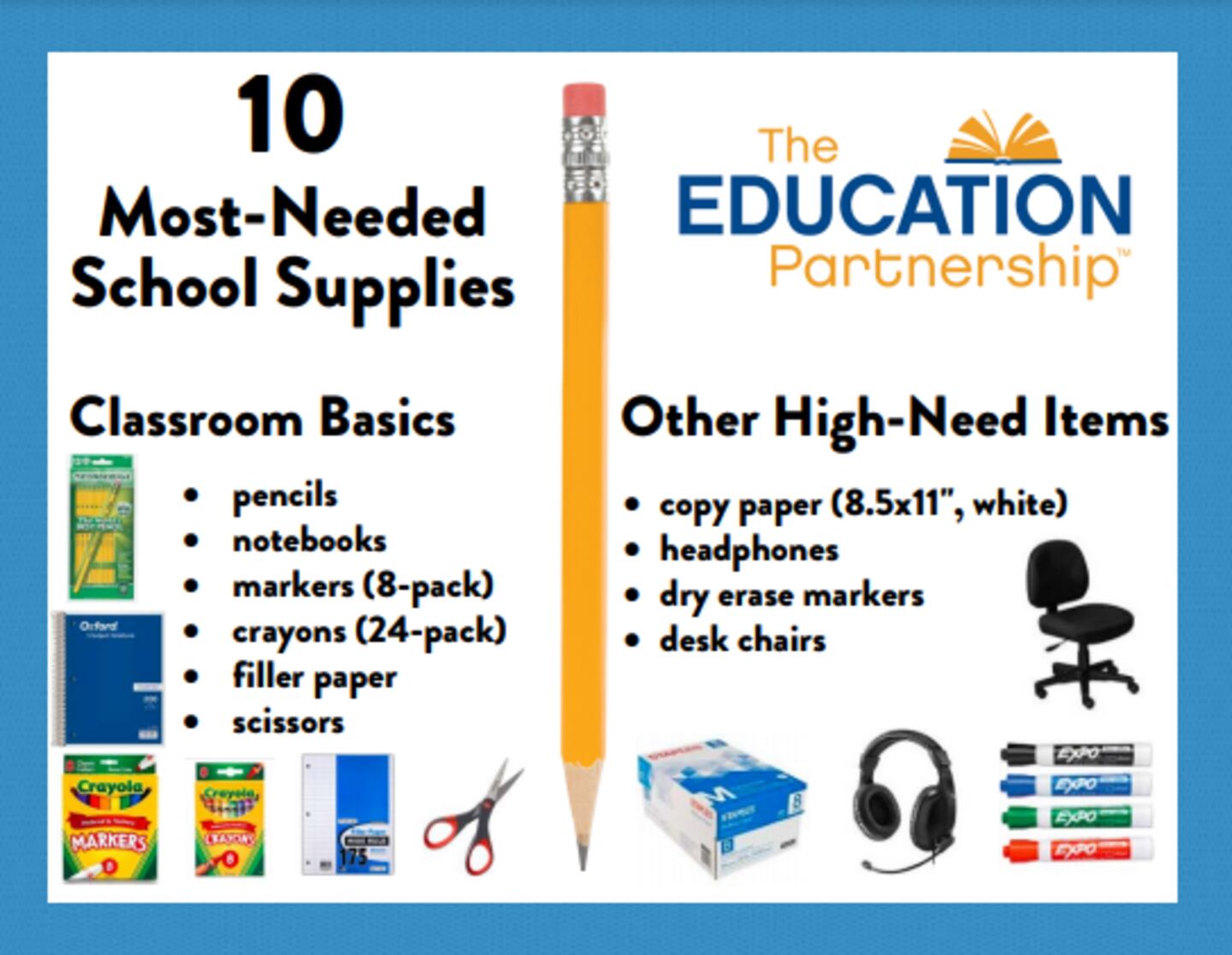 10 most needed school supplies in Pittsburgh