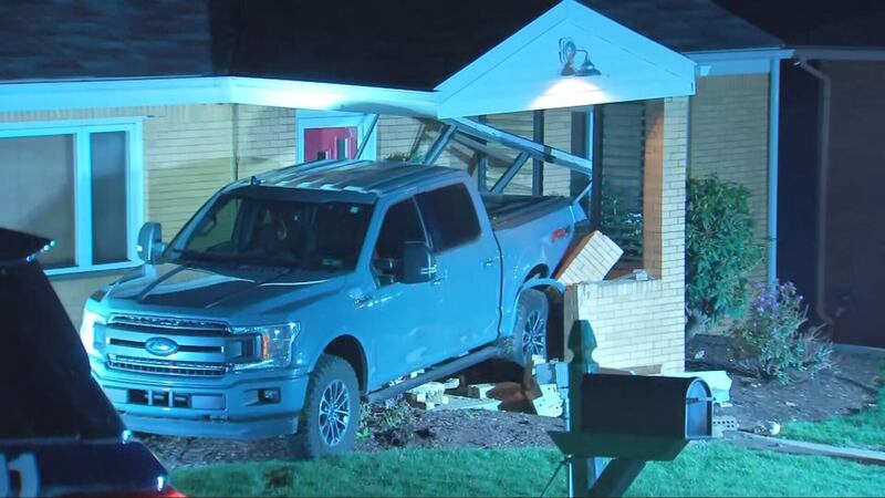 Suspect trying to steal truck crashes into Shaler house after being spotted by owner, police say