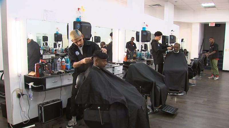 Barber School of Pittsburgh students offer free haircuts to community members for holiday season