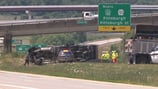 Overturned tri-axle shut down part of Route 119