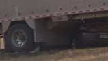1 person injured when car ends up underneath tractor-trailer on I-79