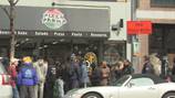 Pizza giveaway spurs long line outside downtown Pittsburgh restaurant  