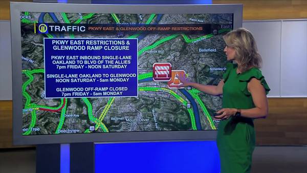 TRAFFIC: Parkway West and Glenwood off-ramp restrictions
